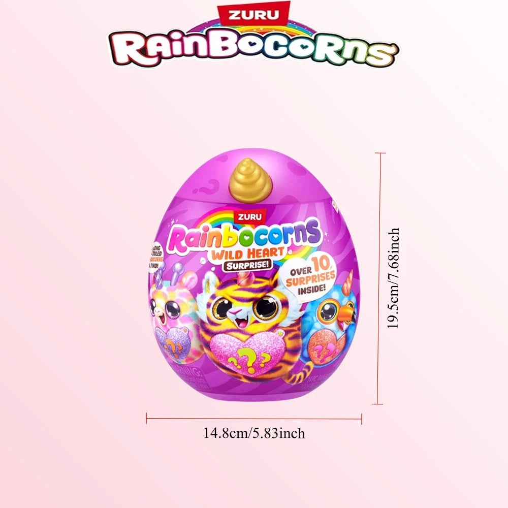 ZURU Rainbocorns Plush Toy Surprise Egg Blind Box Puppycorn Bunny Collectible Doll for Gift Fairycorn Pets Alive