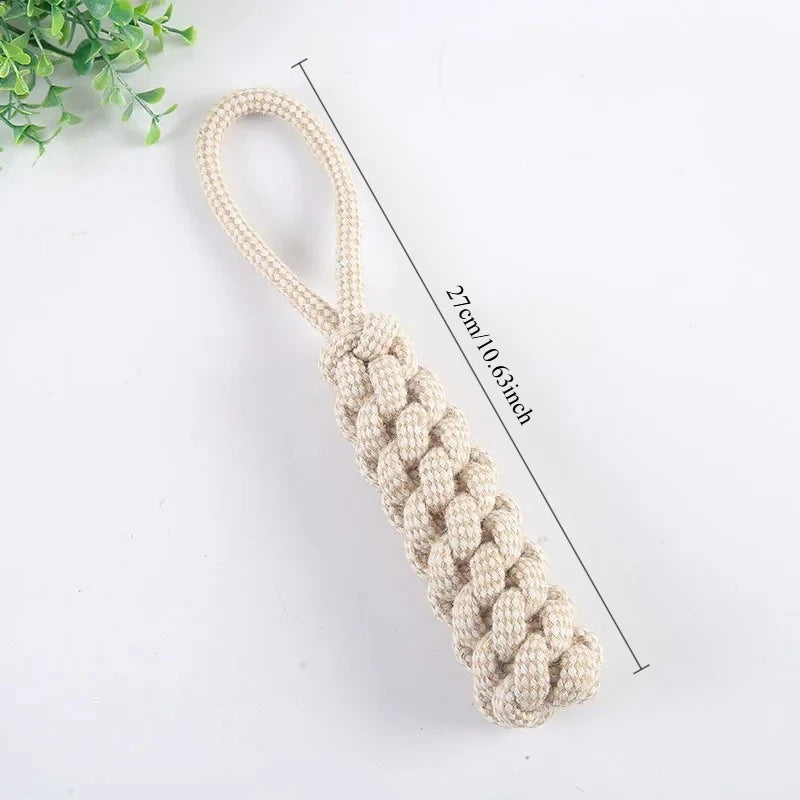 Cat Dog Knot Toy Cleaning Teeth Grinding Teeth Interest Interactive Wear Resistant Knot Toy Play Entertainment Pet Supplies