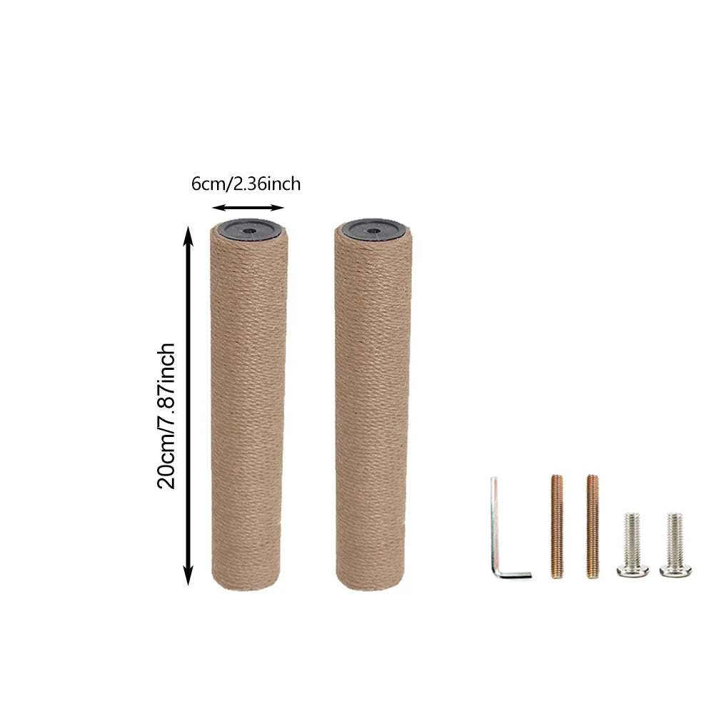 2PCS Cat Scratch Pole, DIY Accessories for Cat Climbing Frame, Suitable for Cat Climbing Frame or Replacing Old and Damaged Cat