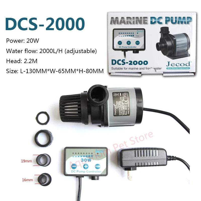 Jebao 110-240V Aquarium Supplies Dcs-2000 Submersible Water Pump Fish Tank Circulating Pump 220v Aquatic Pet Products Home