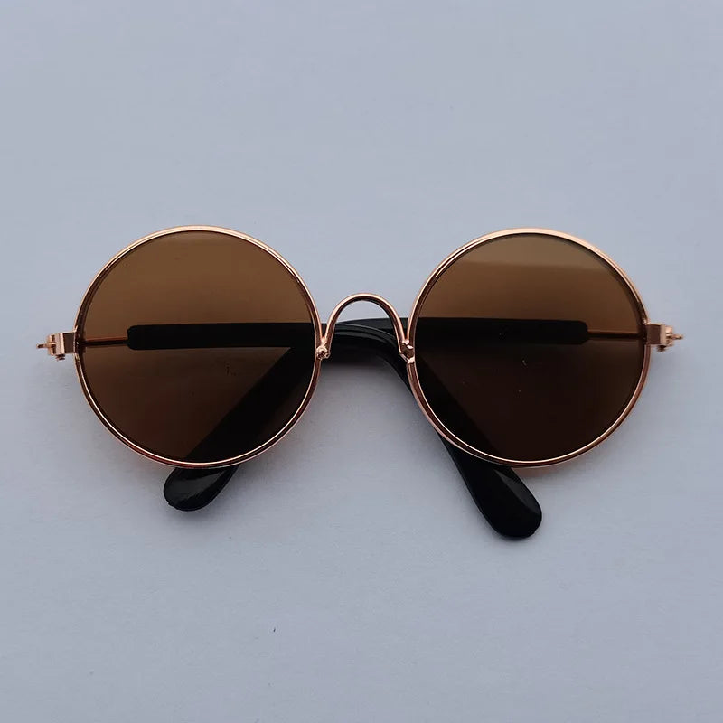 Cat Sunglasses Lovely Vintage Round Reflection Eye Wear Glasses for Small Dog Cat Pet Photos Pet Products Props Accessories