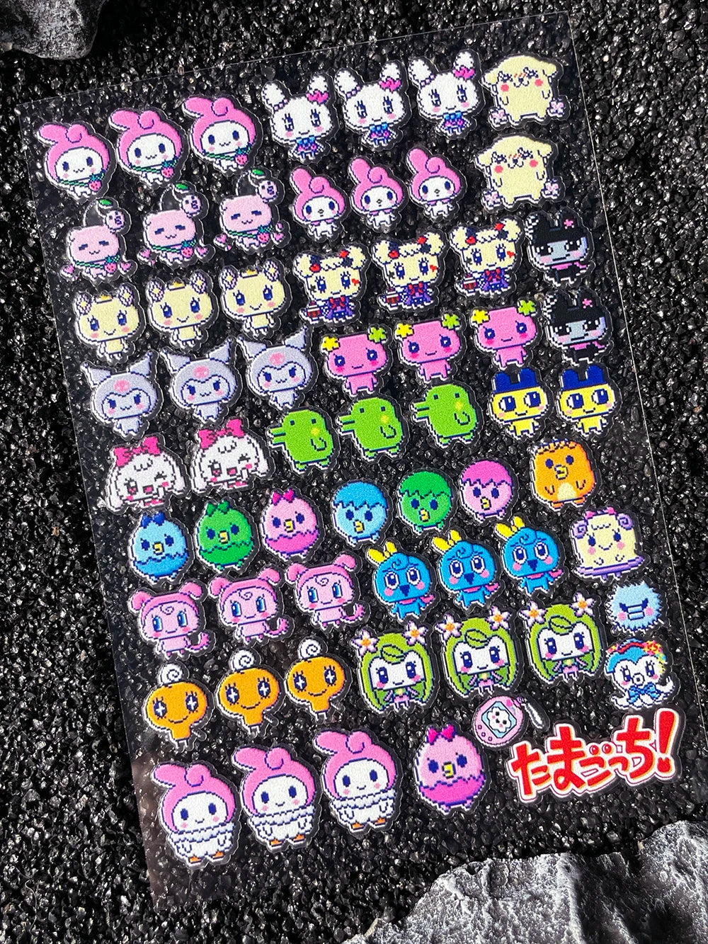 Cartoon Cute Electronic Pet DIY Handmade Scrapbook Nail Sticker Decal Decoration PVC Waterproof Stationery Box Phone Case Sticke