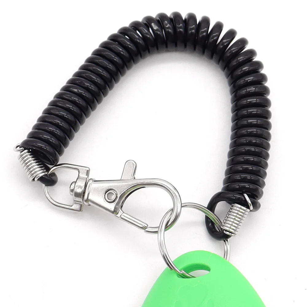 Dog Training Clicker Pet Cat Dog Click Trainer Various Style Aid Adjustable WristStrap Sound Key Chain Dog Repeller Pet Product