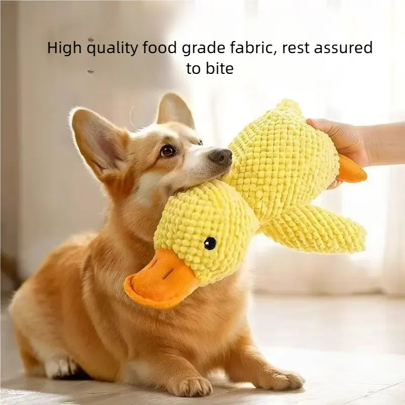 1/3PCS Things For Dogs Accessories Dog Supplies Calming Duck Squeaky Plush Toy Luxury Sleep Aid Durable Puppy Companion Pet