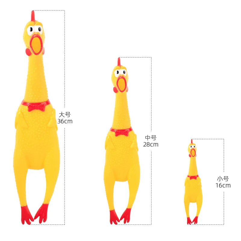 Screaming Chicken Squeeze Sound Toy Pets Dog Toys Product Shrilling Decompression Tool Squeak Vent Chicken Interesting