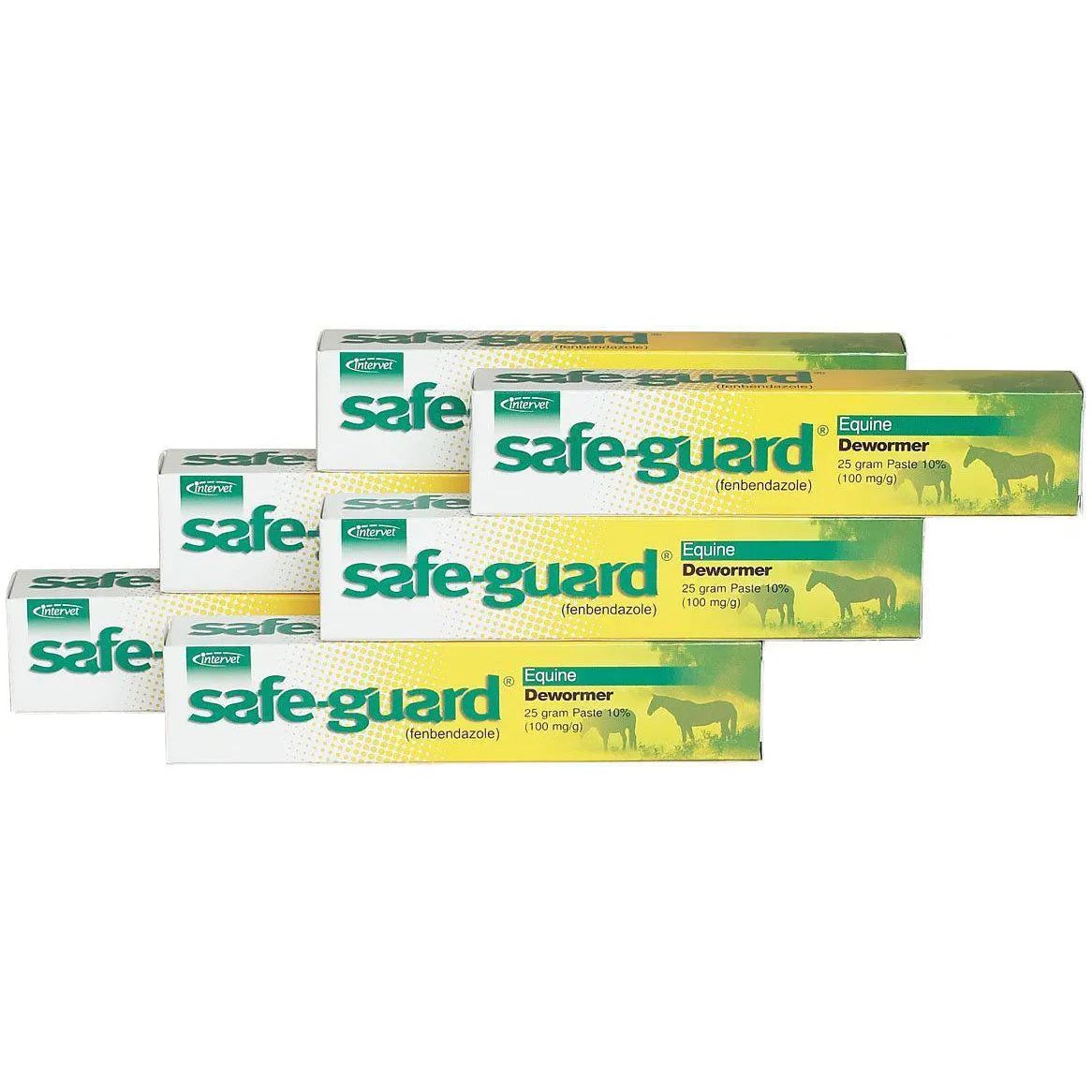 Safe-Guard Equine Paste 10% Fenbendazole Horse Wormer 25g 6-Pack