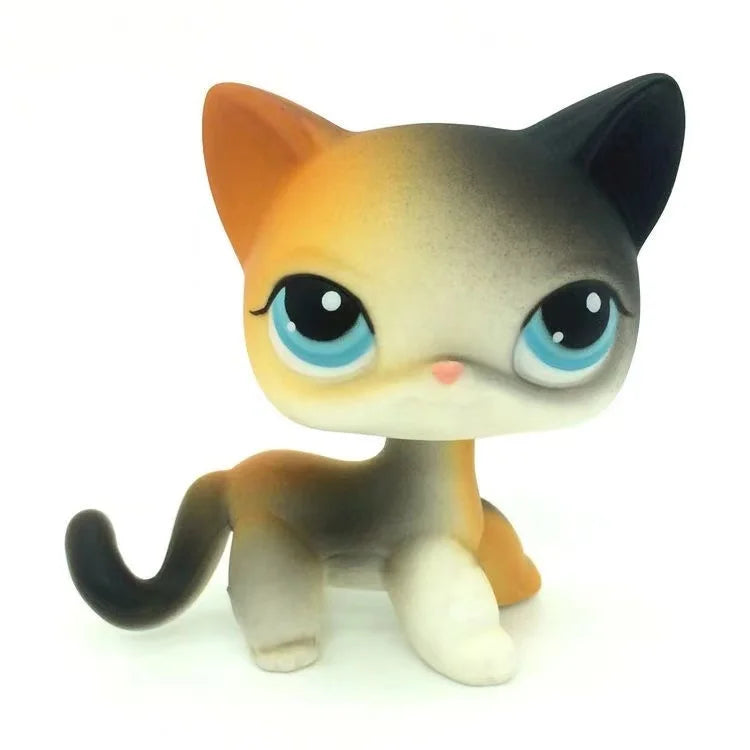 Rare Animal Pet Shop LPS Toy White Cat Original Picture Shepherd Cocker Spaniel Great Danish Kid Children Toy Gift