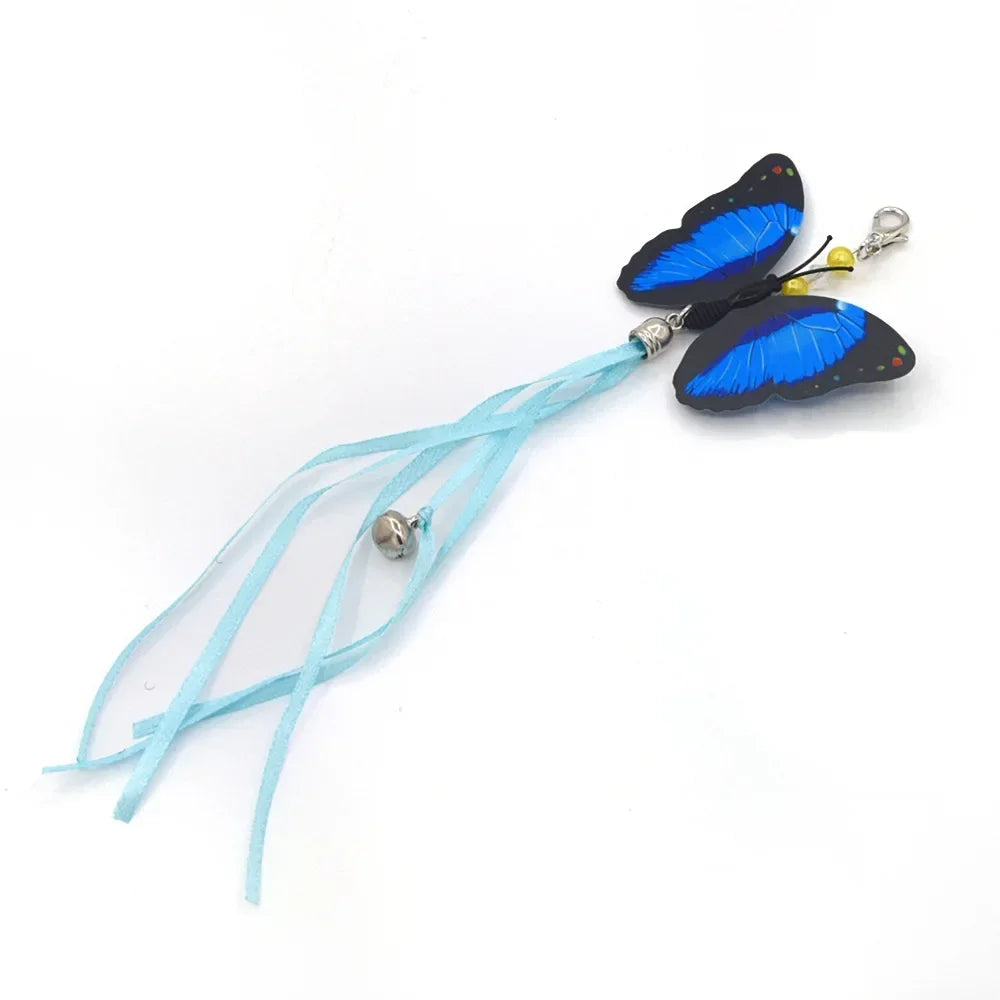 Cat Feather Toy Accessories False Birds Worm Toy with Bell Kitten Cat Toys Interactive Replacement Refill Foam Ball Training