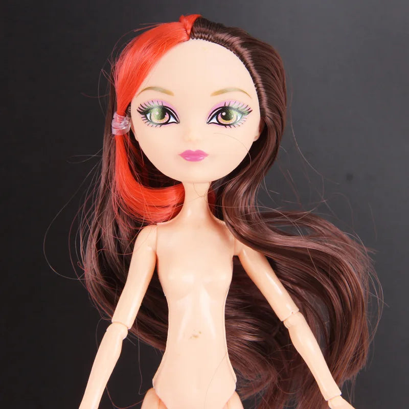 Multi-Joints Movable Doll Body Toy 23cm Doll Toy To Fit Many Heads White Green Brown Purple Monstering High Doll Body Cat heads