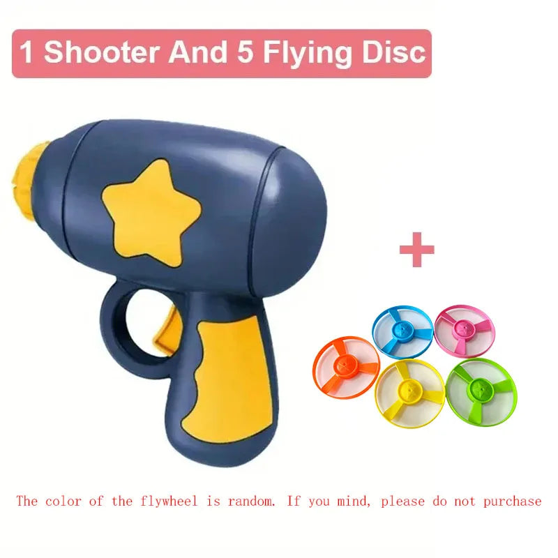 Mini Flying Disc Gun Cat Toy Interactive Launch Plaything Kitten Chasing Training Fun Pet Accessories Daily Entertainment
