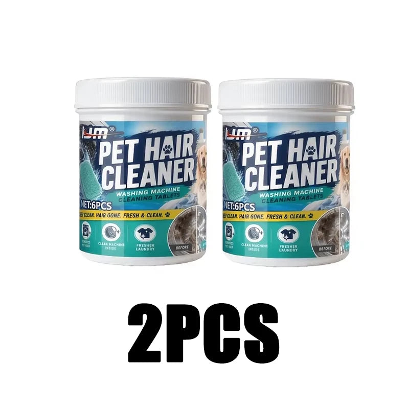 Pet Hair Laundry Cleaner Effervescent Tablets Washing Machine Hair Remover Fast Dissolving Cleaner For Cat Dog Households