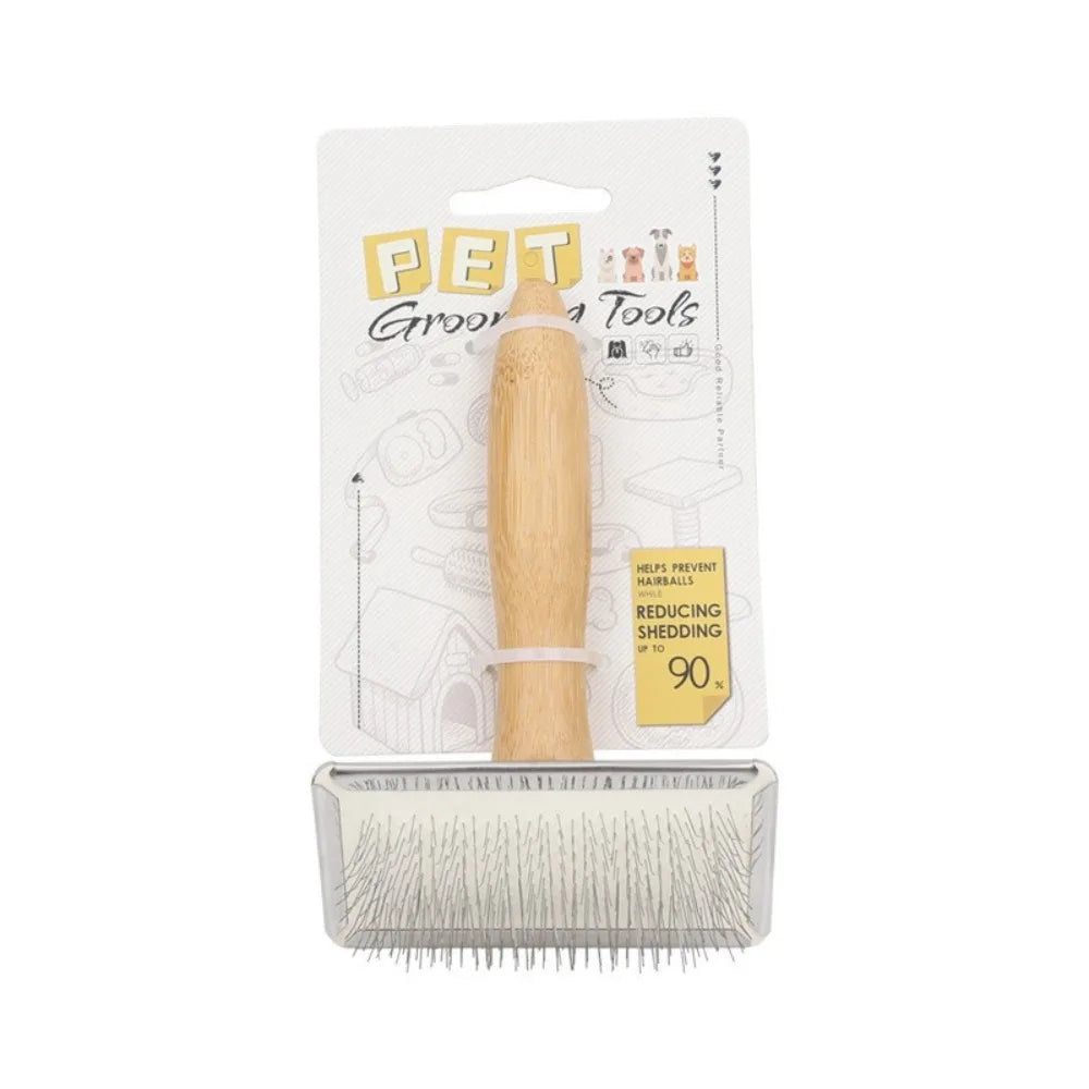 Portable Metal Pet Hair Remover Comb Ergonomic Handle Pet Massage Cat Comb Durable Slicker Brush Pet Products