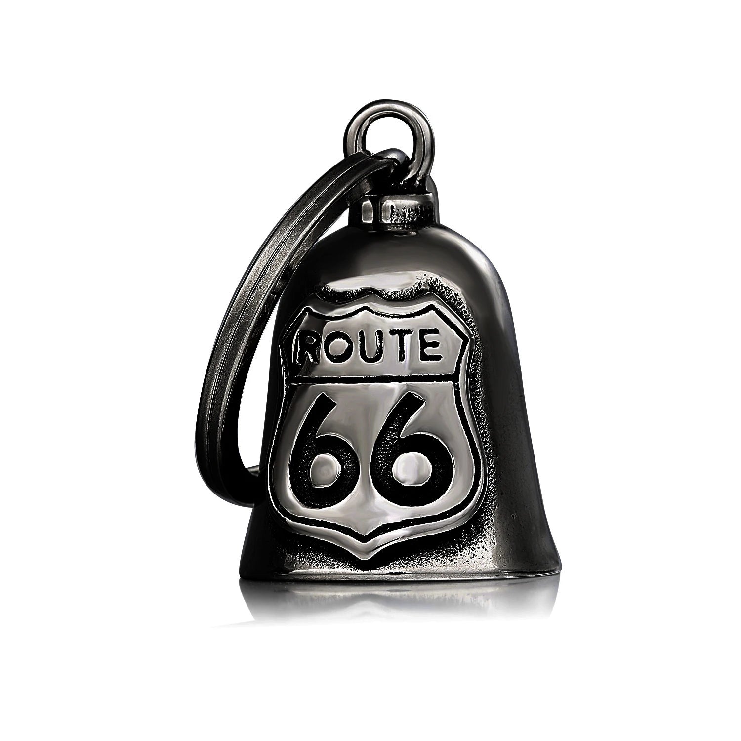 Motorcycle Guardian Bell Key Chain for Riders,Stainless Steel Biker Bells Accessories & Live To Ride for Luck