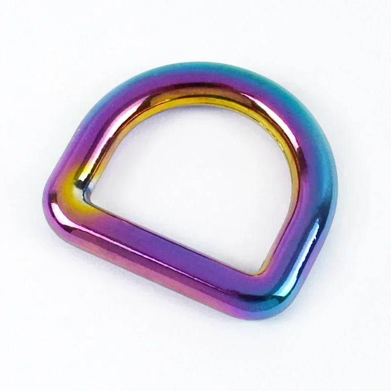 5/10Pcs 10-38mm Metal O Dee D Ring Buckles Backpack Strap Clasp Belt Loops Dog Pet Collar Webbing Hooks DIY Leather Accessories