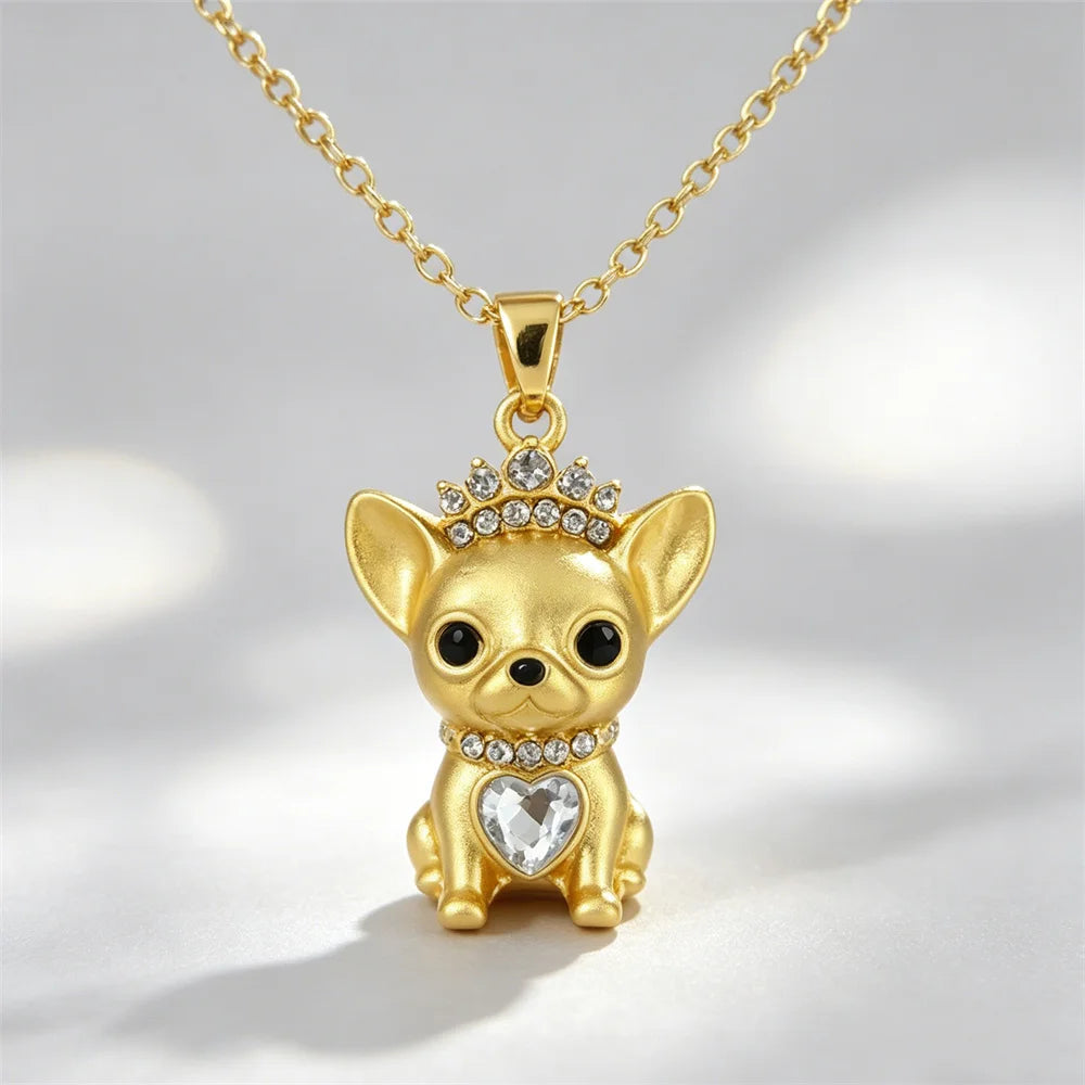 Exquisite Cute Beagle Pendant Necklace for Women Elegant Pet Puppy Jewelry Animal Accessories Memorial Gift for Dog Lovers