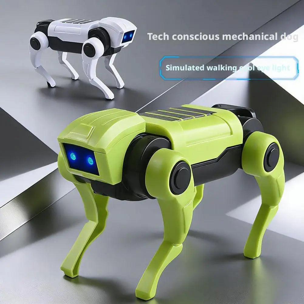DIY Assembly RC Robot Dog Toy Remote Control Mechanical Robot Kit Science Teaching Model Electric Set Gift For Boys Kids