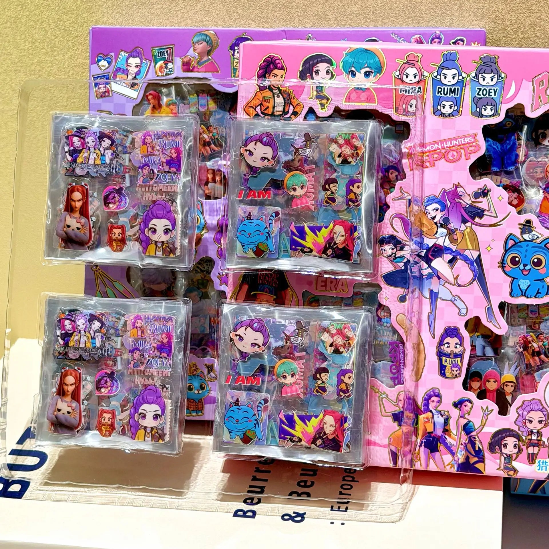 100pcs/set Cartoon Anime Stickers Rumi Mira Zoey Waterproof DIY Decorative Gifts for Guitar Notebook Luggage