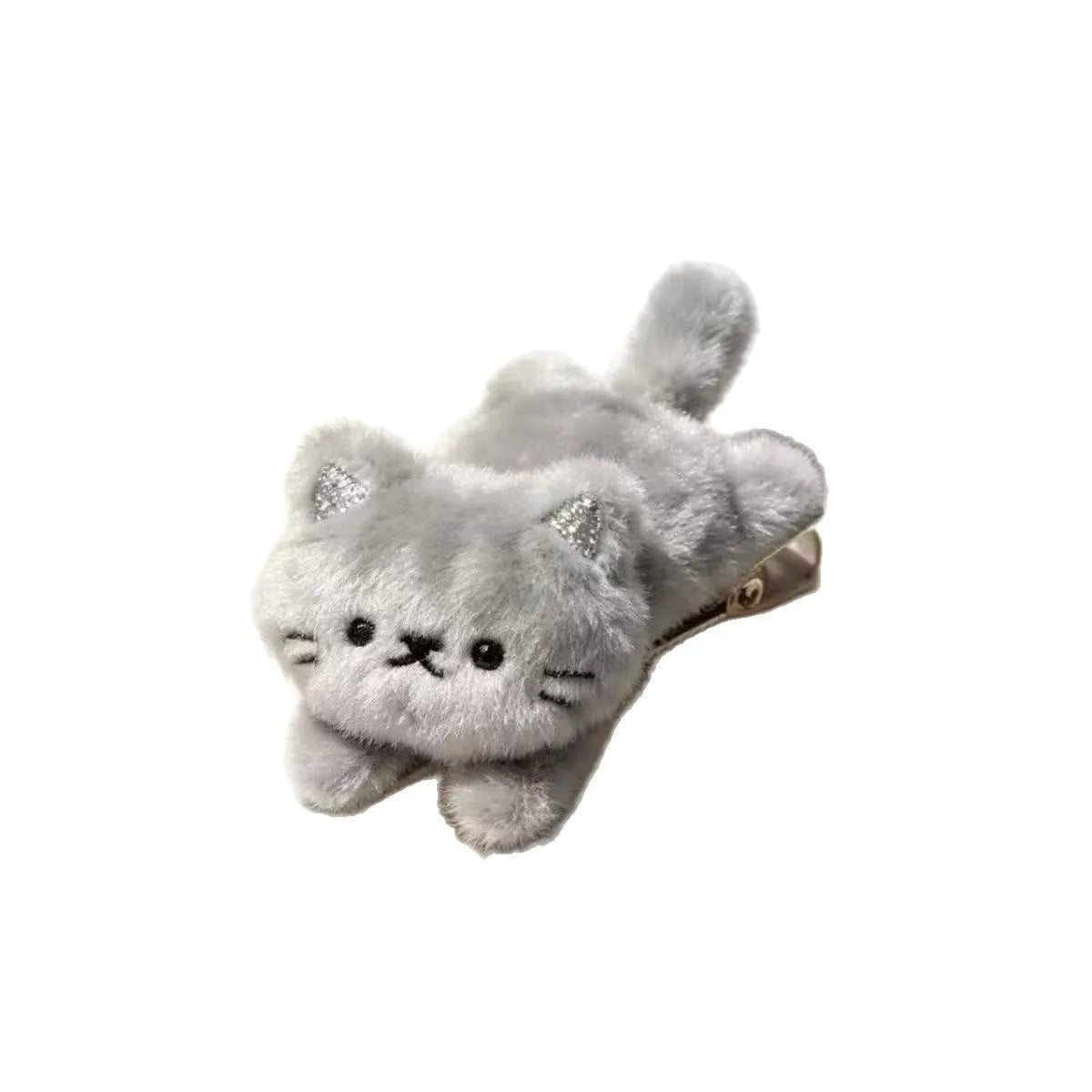 1/2PCS Cute Cat Hair Clip for Women 2026 New Elegant Duckbill Hairpin Girls Side Bangs Hair Barrettes Daily Hair Accessories