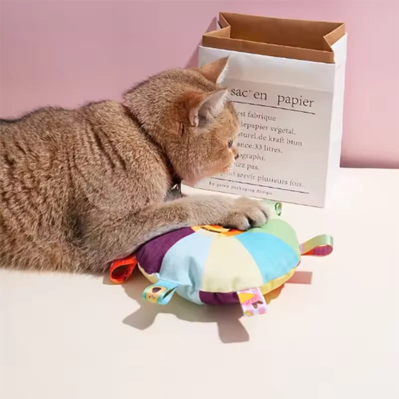 Dog Sounding Plush Toy Bell Cartoon Toy Puppy Small Dog Teddy Teeth Grinding Toy Wear-Resistant Bite-Resistant Pet Toy