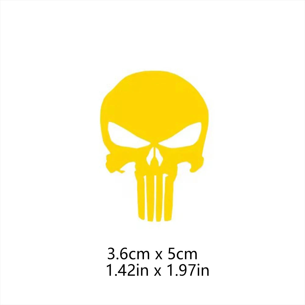 Skull Head Motorcycle Glow Stickers Waterproof Moto Helmet Decoration Motorbike Fuel Tank Side Fairings Decal Accessories