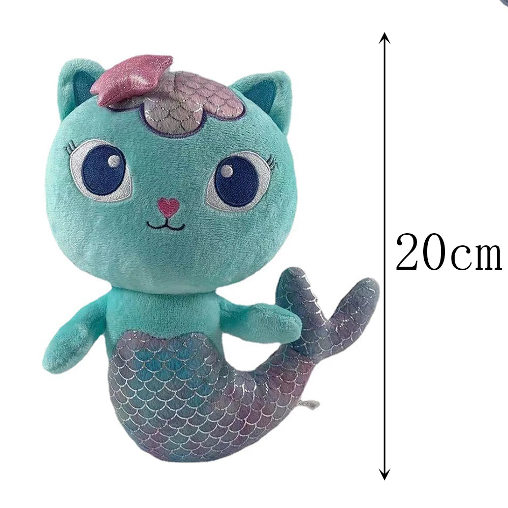 Popular Gaby Doll House Plush Toys Mercat Cartoon Filling Animal Smiling Cat Car Cat Embracing Gaby Girl Doll Children's Birthda
