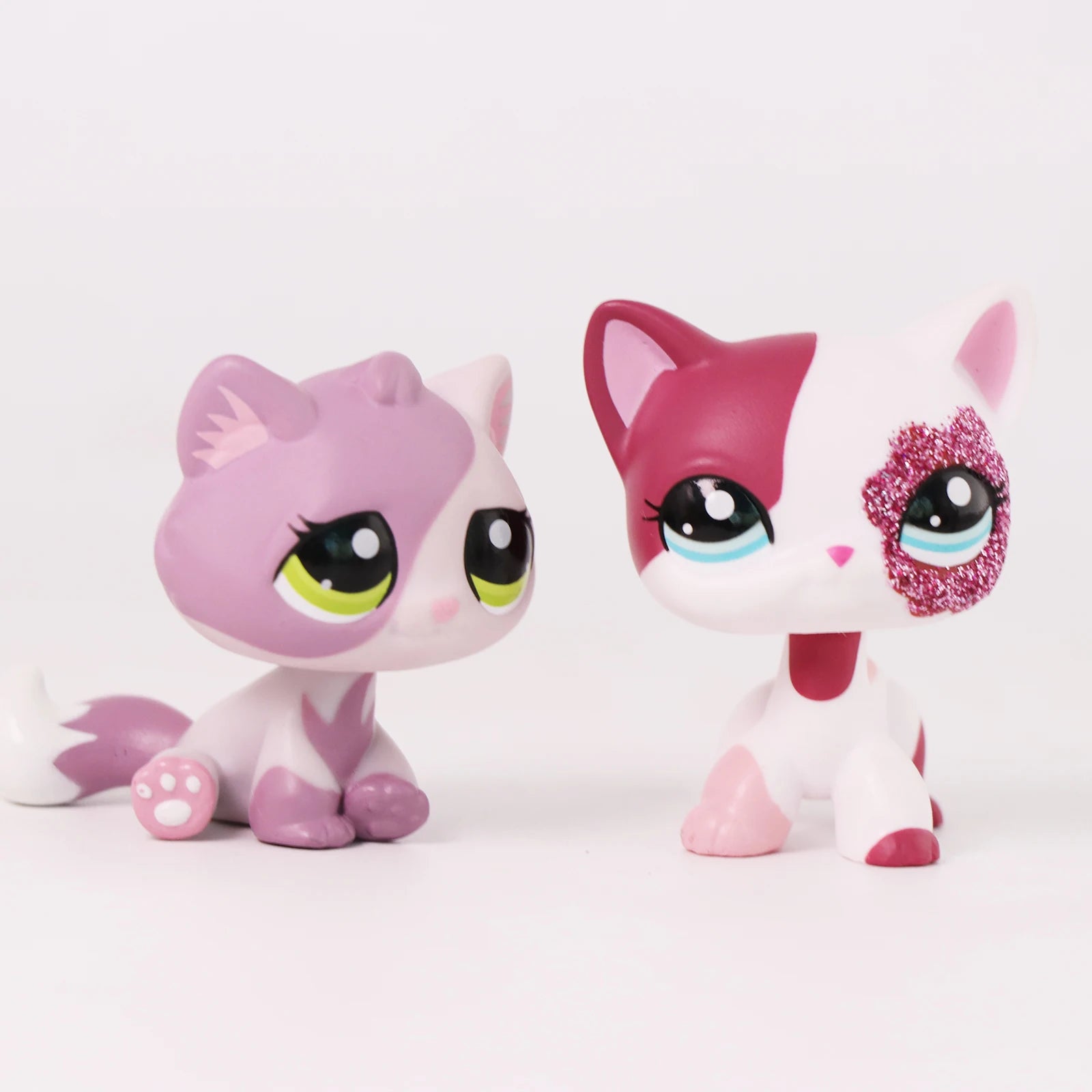 LPS Mini Pet Shop Pet Bobble Head Toy Rare Shorthair Cat with Accessories Collectible Gift for Child Cute Animal Toys
