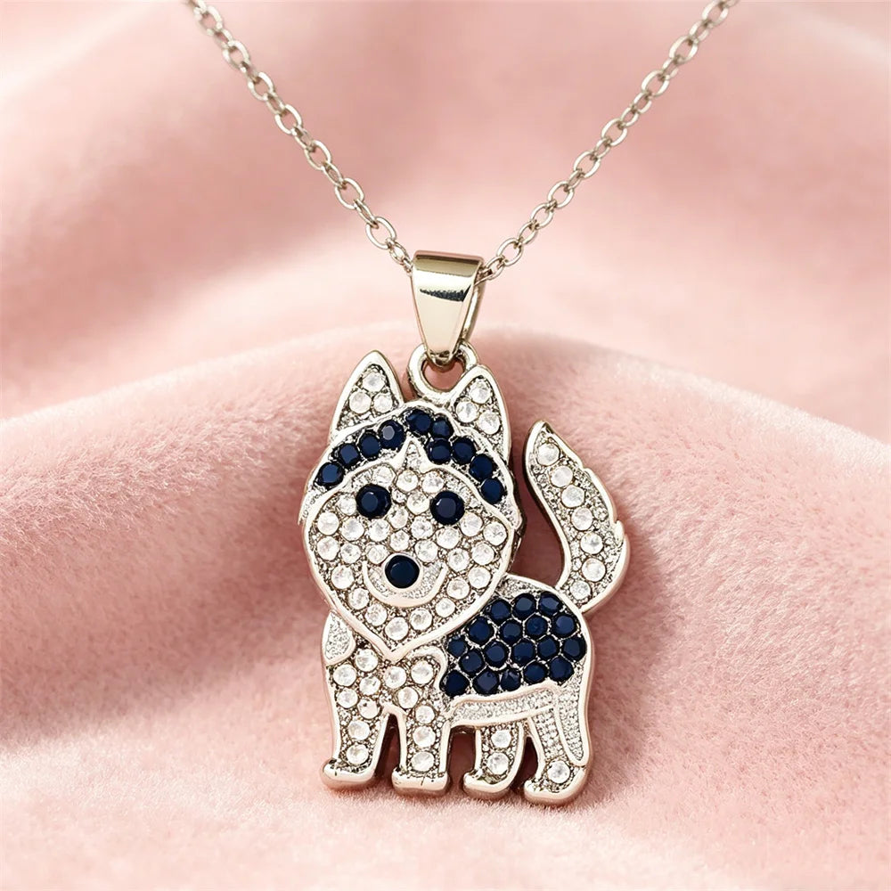 Exquisite Cute Beagle Pendant Necklace for Women Elegant Pet Puppy Jewelry Animal Accessories Memorial Gift for Dog Lovers