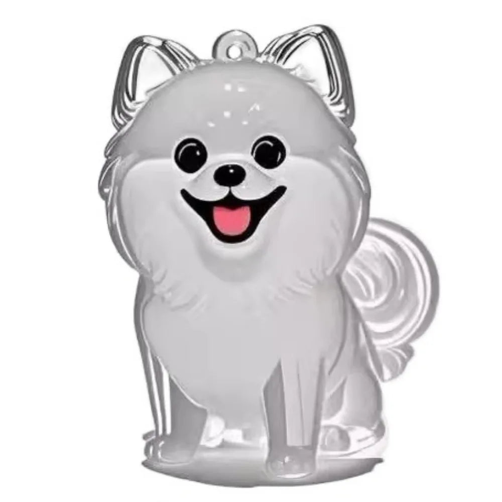 Transparent Dog Fur Storage Pendant Cute DIY Accessories Portable Souvenirs Keychain Fur Storage Capsule Pet Hair Container