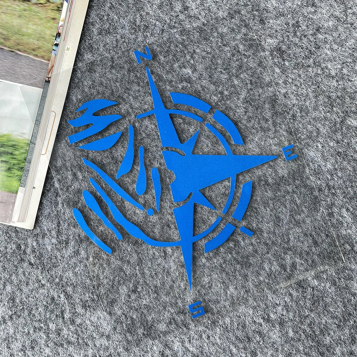 Compass Reflective Vinyl Motorbike Car Stickers Fuel Tank  Helmet Motorcycles Accessories For Voge 900 DSX Yamaha R3 Kawasaki