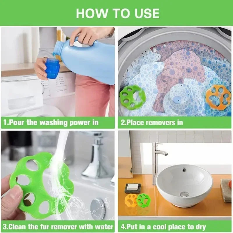 Silicone Stickers for Clothing Dust Removal Removes Lint From Clothes Machine Washable for Sticky Pet Hair Laundry Products Home
