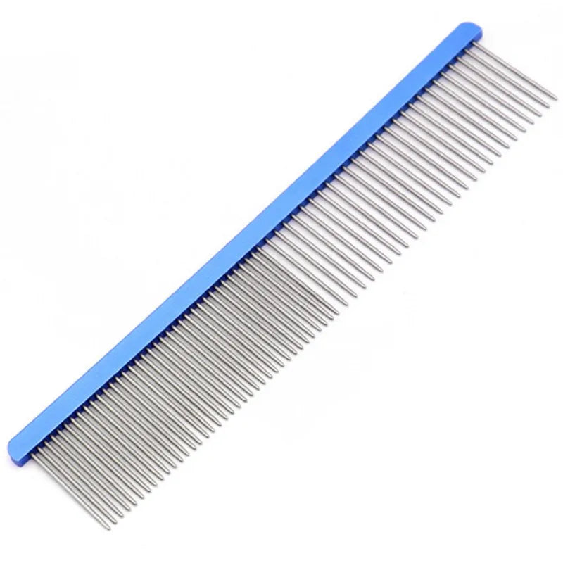 Dog Comb Stainless Steel Dog Brush Pet Grooming Massage Dogs Comb Brush Double Teeth Dogs Combs Cat Hair Remover Pet Products