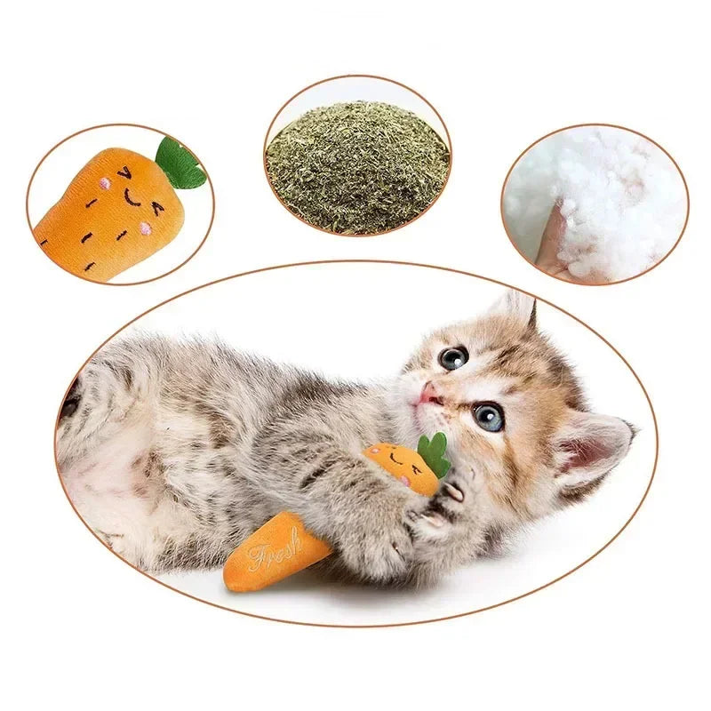 1Pc Cute Plush Toys for Pet Cat Catnip Filled Chewing Bite Game Kitten Products Pet Supplies Sleeping Companion Cloth Dolls