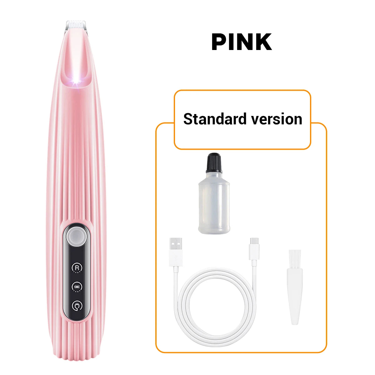 New Product Pet Dog Electric Beauty Trimmer with LED Light Pet Foot Hair Trimmer Low Noise Cat Dog Face Foot Ear Hip Claw Shaver