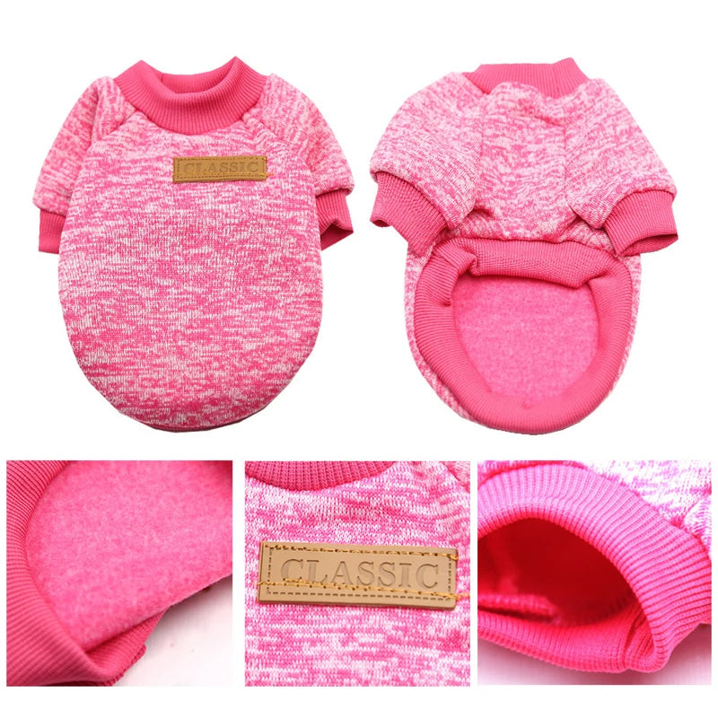 Winter Dog Clothes for Small Dogs Warm Dogs Chihuahua Coat Schnauzer Pug Clothing Sweatshirts Casual Dog Cat Clothing Pet Access