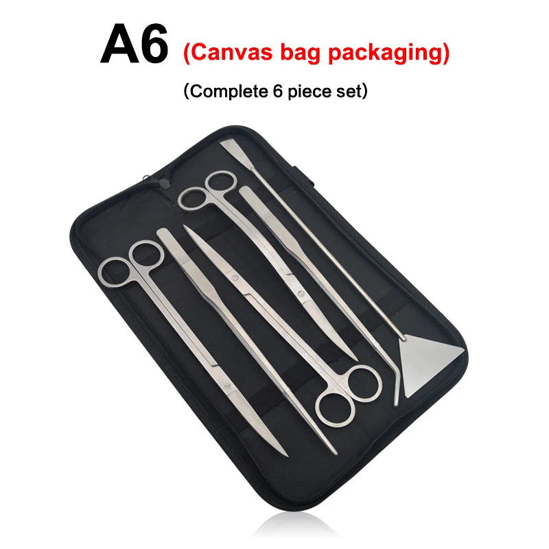 Aquarium Scissor Tools Set Wave Scissors Tweezers Plants Grass Stainless Cleaning Tools Fish Tank Shovels Aquarium Accessories
