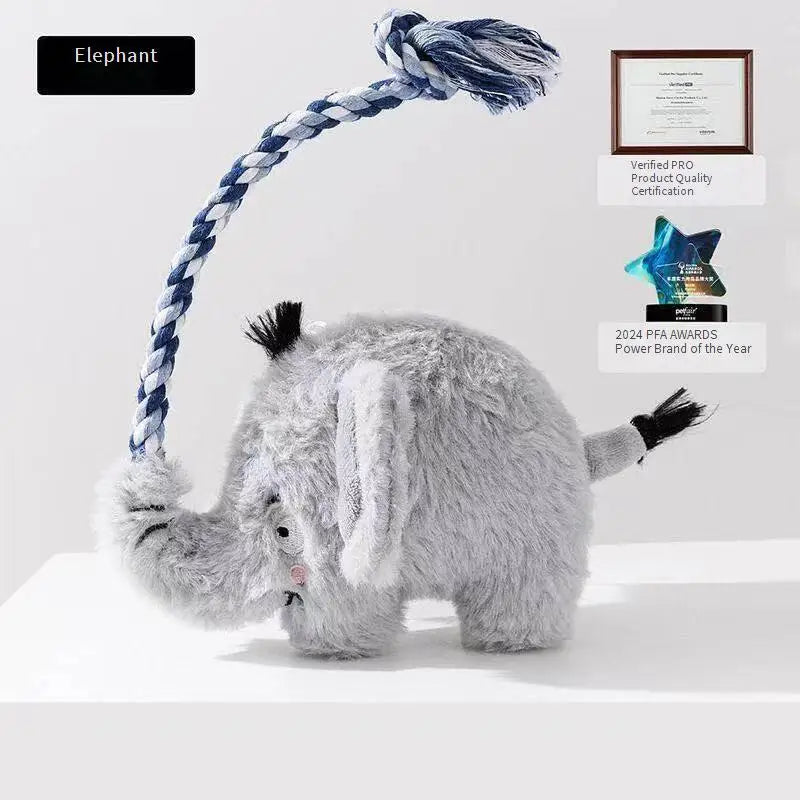 Pet Crocodile Chew Knotted Indestructible Plush Raw Dog Play Toy Cute Animal Rope Safe Puppy Tooth Chew Dog Tough Toys