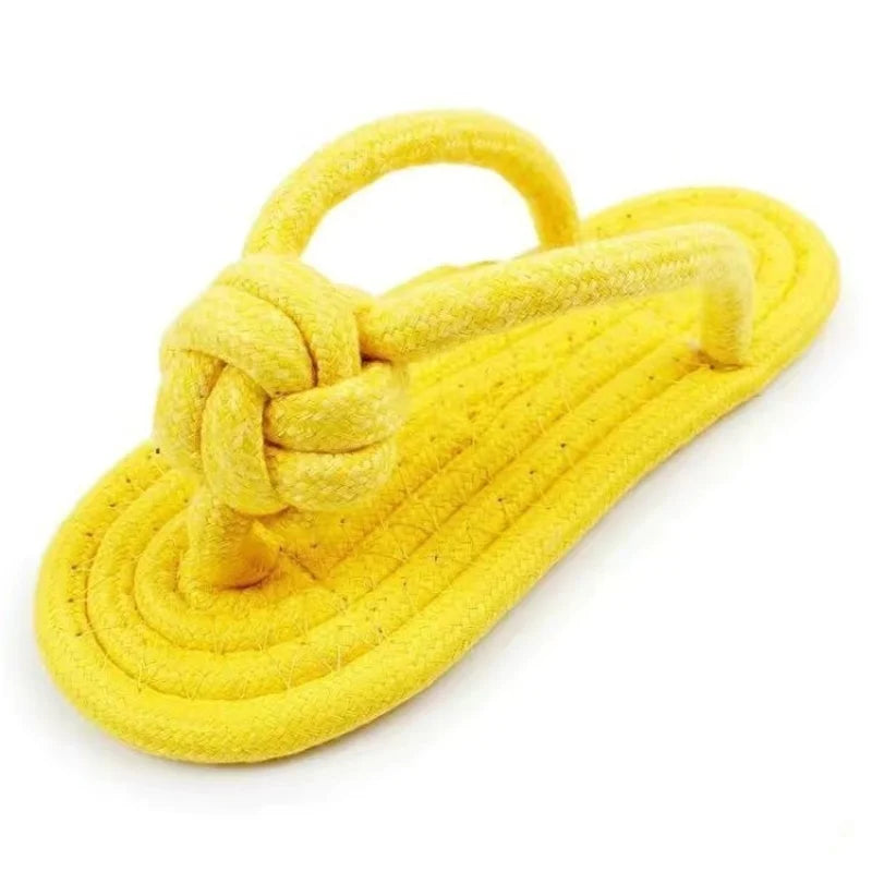 Interactive Pet Chewing Toy Cotton Slipper Rope for Small to Large Dogs Dental Health Molar Chew Toy Dog Accessory for Training