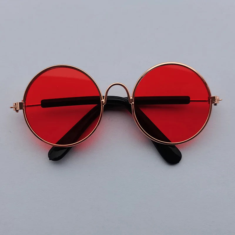 Cat Sunglasses Lovely Vintage Round Reflection Eye Wear Glasses for Small Dog Cat Pet Photos Pet Products Props Accessories