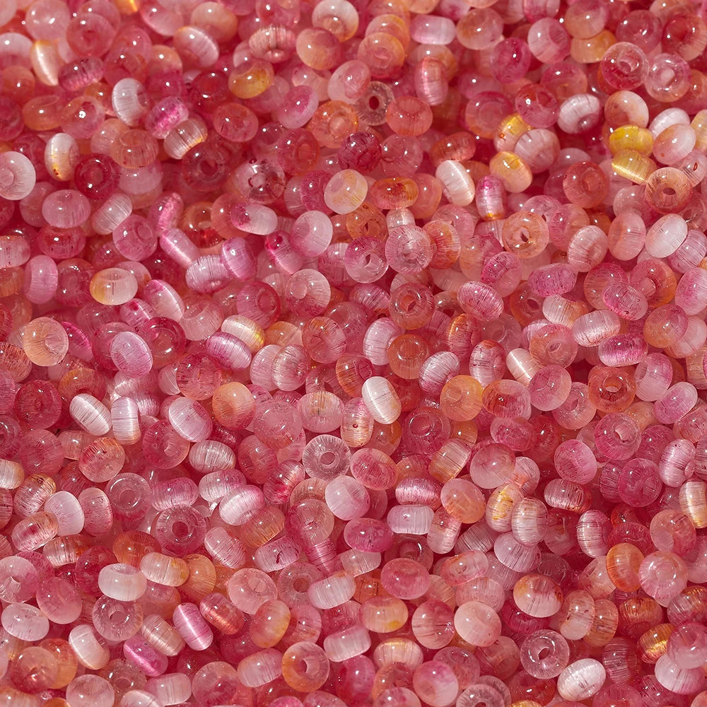 100Pcs/Lot 4mm Glass Imitation Cat Eye Round Beads for Handmade Making Jewelry DIY Bracelet Necklace Accessories