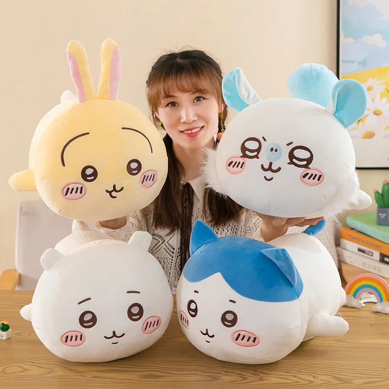 Plush Doll Hachiware Usagi Momonga Kawaii Anime Soft Pillow Toy 30CM Cute Rabbit Cat Hamster Gift for Kids Girls