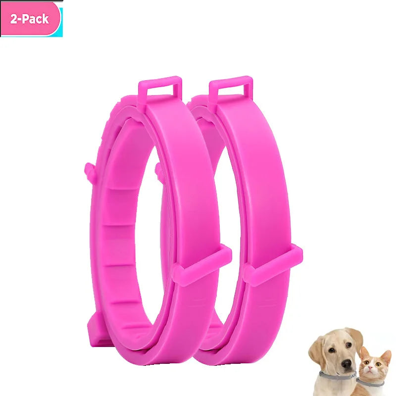 Dog Collars Puppy Dog Cats 72cm 38cm for Small Dogs Kitten Collar Adjustable Pets Items Accessories Gray Blue Balck Pink Purple