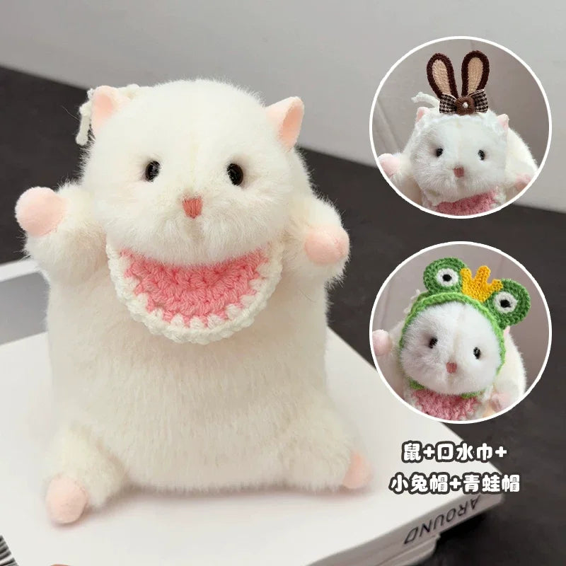 New Products In Stock Cute Golden Bear Little Hamster Plush Toy Cartoon Cute Pet Keychain Bag Pendant Style To Good Friends