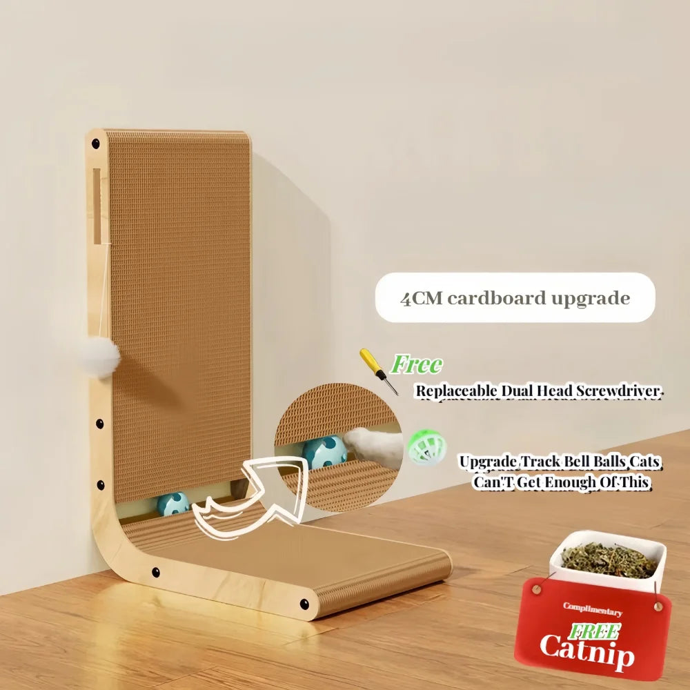 Scraper for Cats Cardboard Large/Small L-shape Wear-resistant Scratch-resistant Cat Scratching Post Cat Toy Pets Cat Accessories
