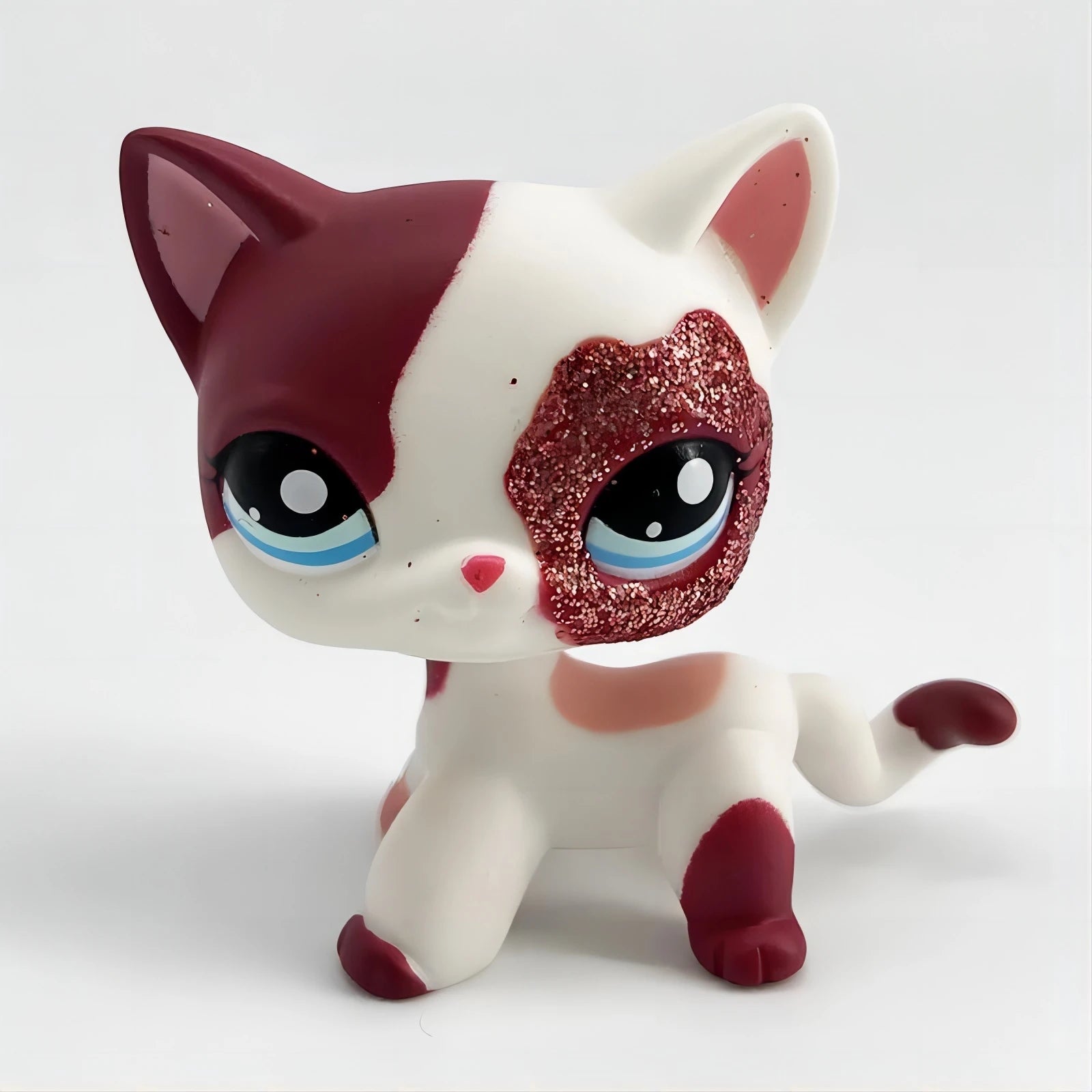 Rare Animal Pet Shop LPS Toy White Cat Original Picture Shepherd Cocker Spaniel Great Danish Kid Children Toy Gift