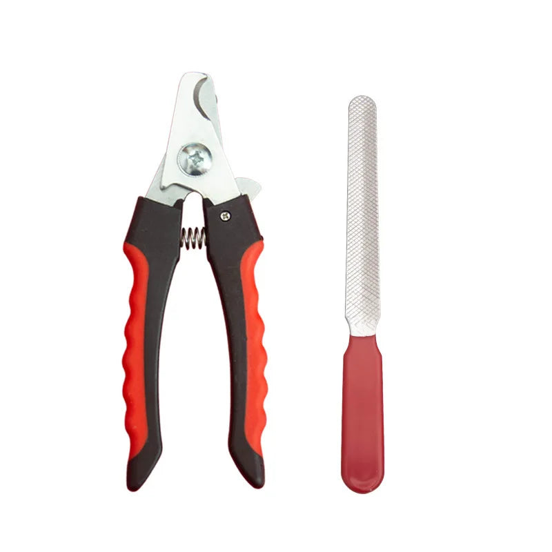 Stainless Steel Pet Nail Clippers Sickle Large Dog Cat Grooming Scissors Multifunctional Sharp Claw Trimmer Teddy Pet Supplies