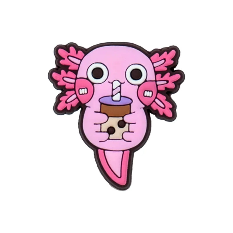 1pcs Cute Animals Dogs Cats Frogs Dinosaur Duck Shoe Charms for Women Girls,Shoe Accessories Pins for Kids Children,Clog Buckles
