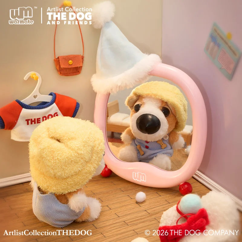 Original Thedog Big Headed Dog Doggy Ootd Series Plush Pendant Blind Box Cute Trendy Play Toy Plush Doll Mystery Box Gift