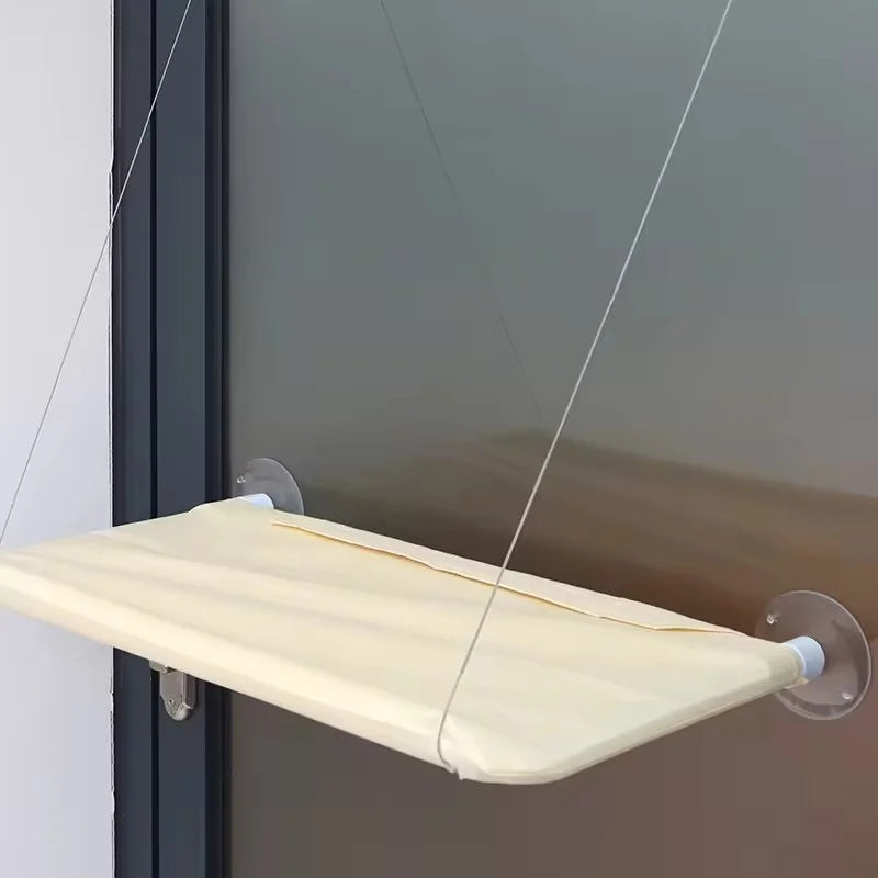 Ultra Soft Cat Window Hammock Bed Securely Mounted Space Saving Cat Perch Ideal for Feline Naptime Top Pet Accessories for Cats