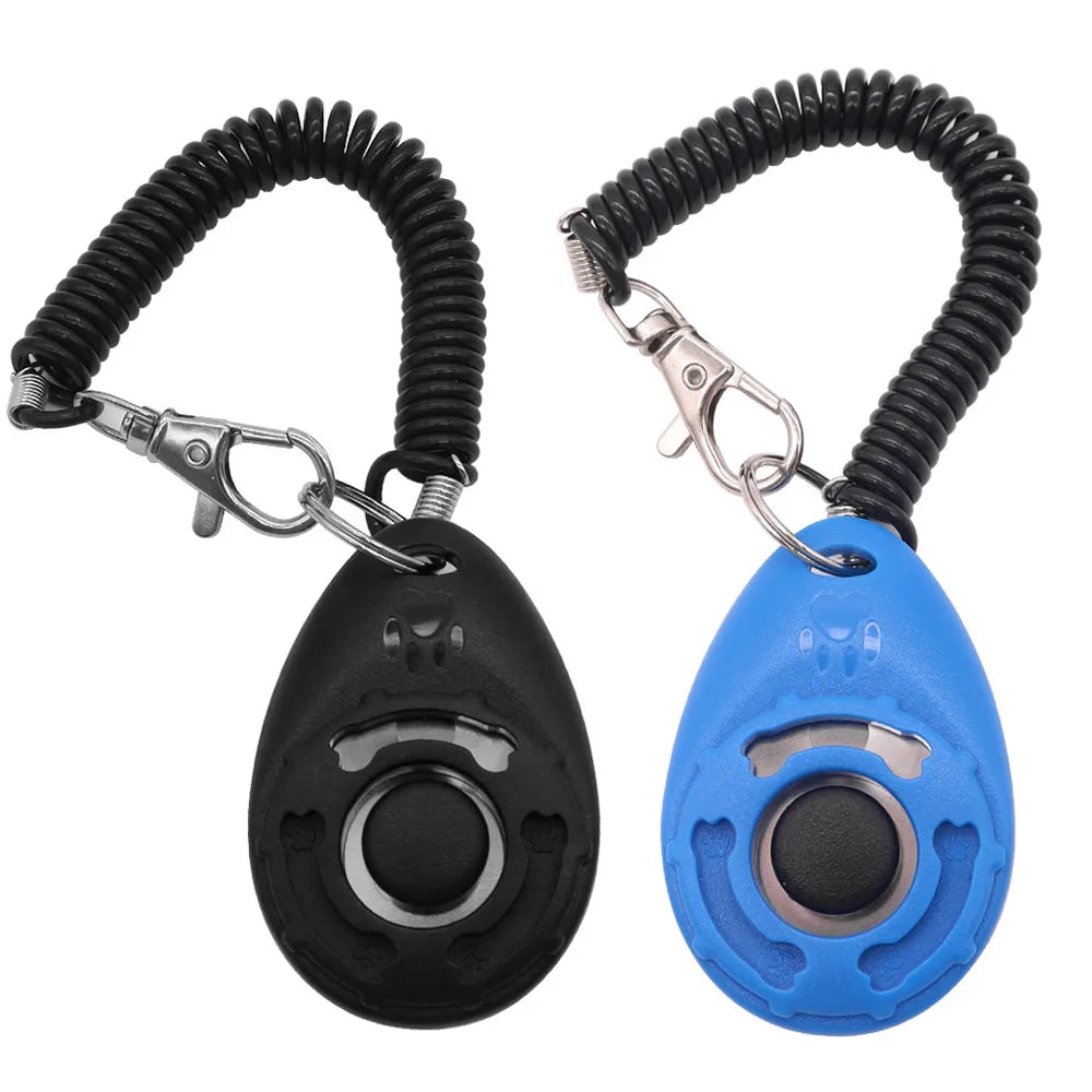 Dog Training Clicker Pet Cat Dog Click Trainer Various Style Aid Adjustable WristStrap Sound Key Chain Dog Repeller Pet Product