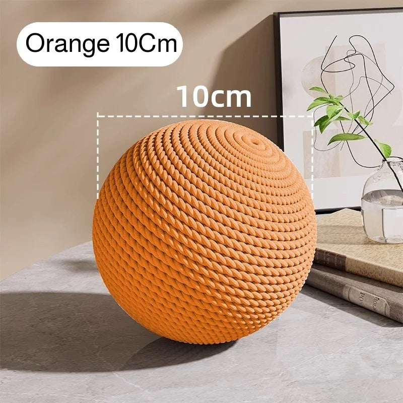 Interactive Sisal Cat Scratching Ball Toy For Kitten Teeth Cleaning Anti Bite Cat Ball Sounding Toy Pet Supplies